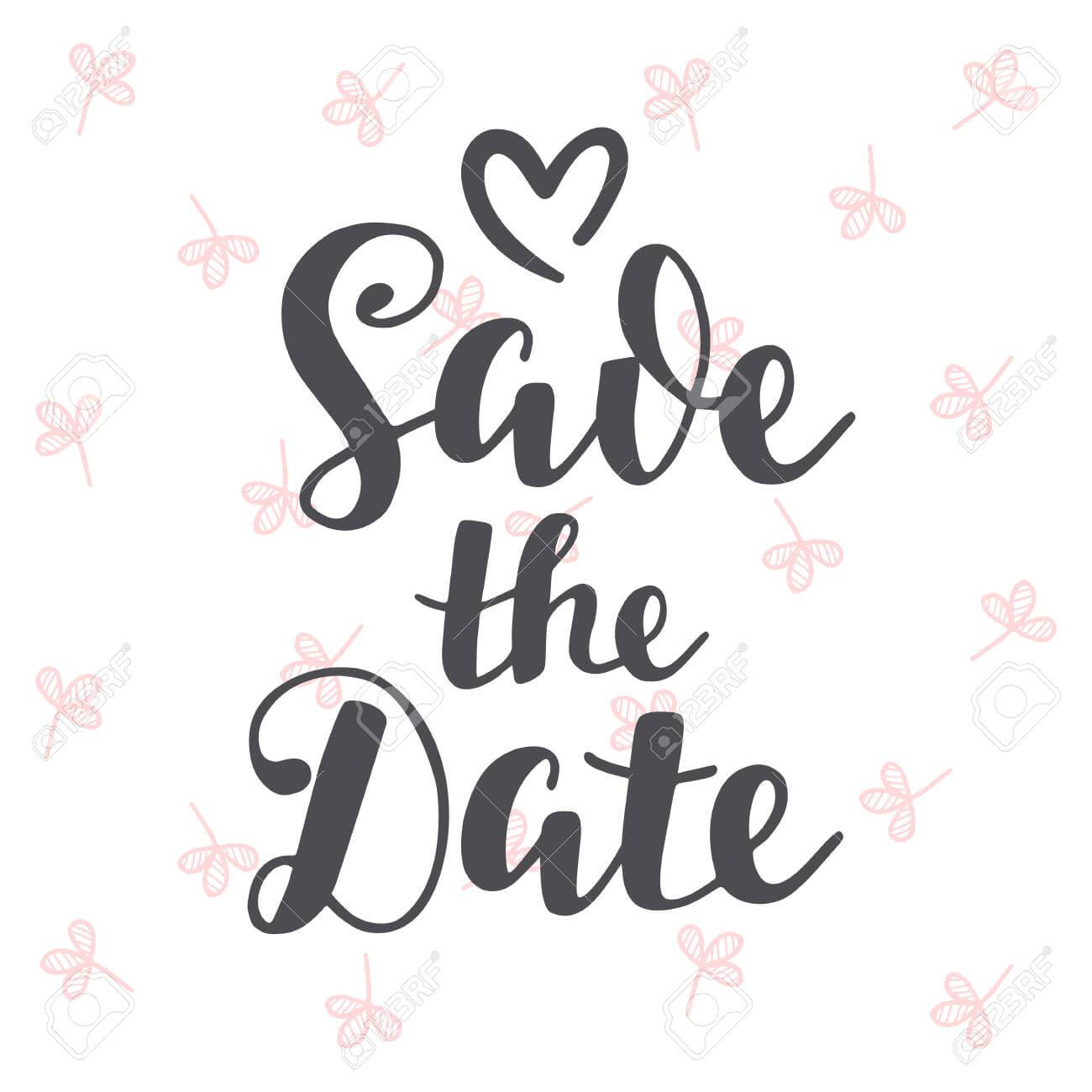 Stock Illustration Pertaining To Save The Date Banner Template