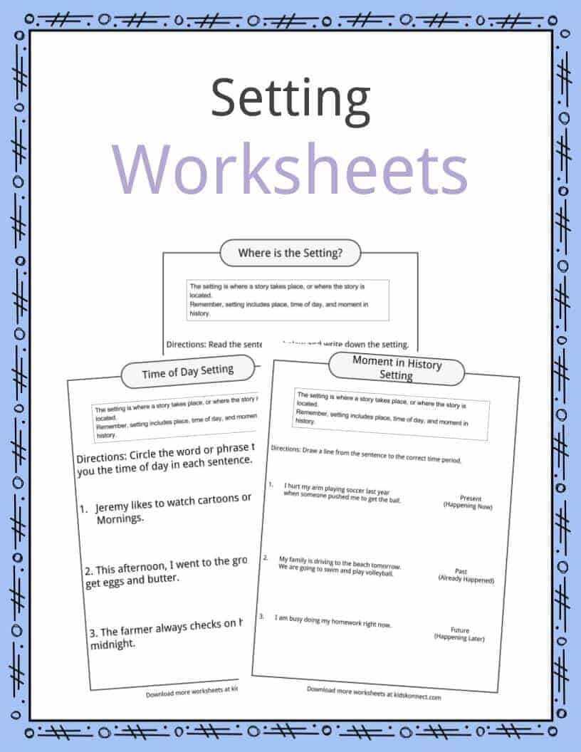 Story Setting Examples, Definition & Worksheets For Kids Inside Country Report Template Middle School