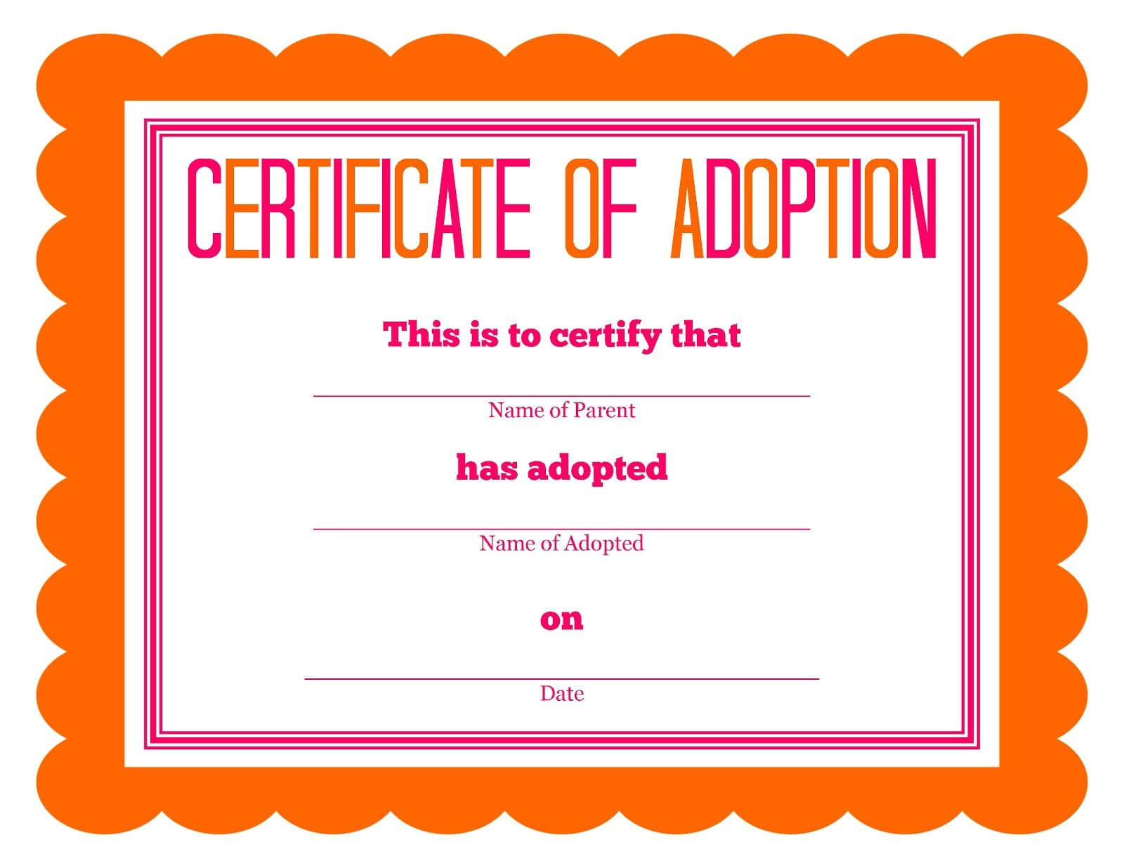 Stuffed Animal Adoption Party Detail Oriented Diva! | Party Inside Toy Adoption Certificate Template