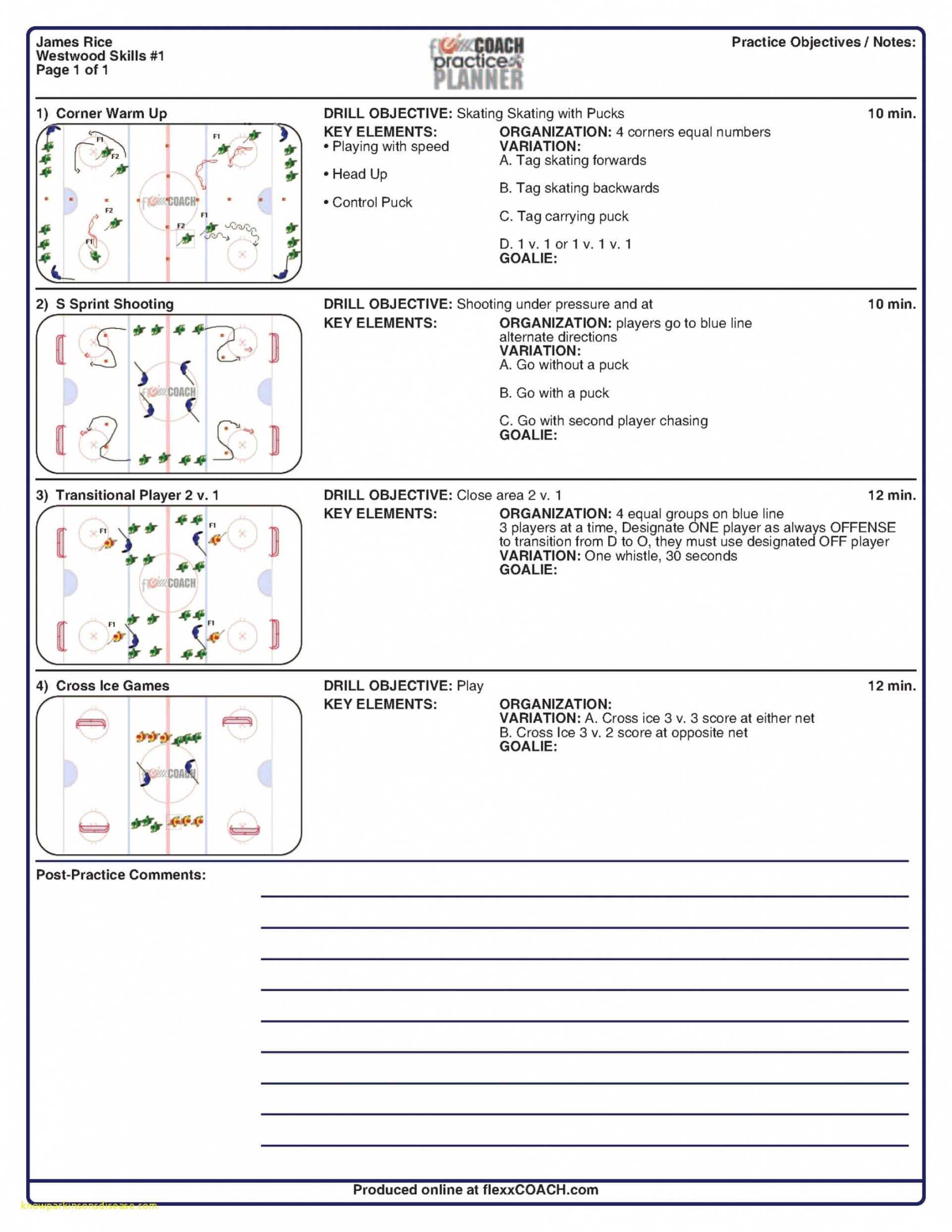 Stunning Basketball Practice Plans Template Ideas Plan Pdf Throughout Blank Hockey Practice Plan Template