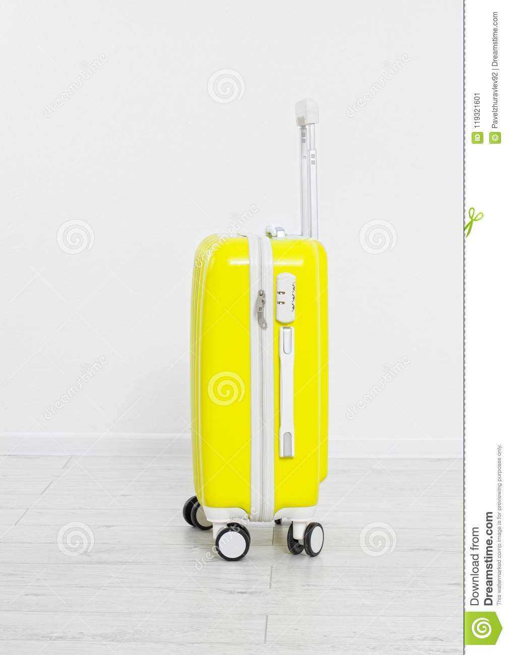 Suitcase Isolated On White Background .summer Holidays For Blank Suitcase Template