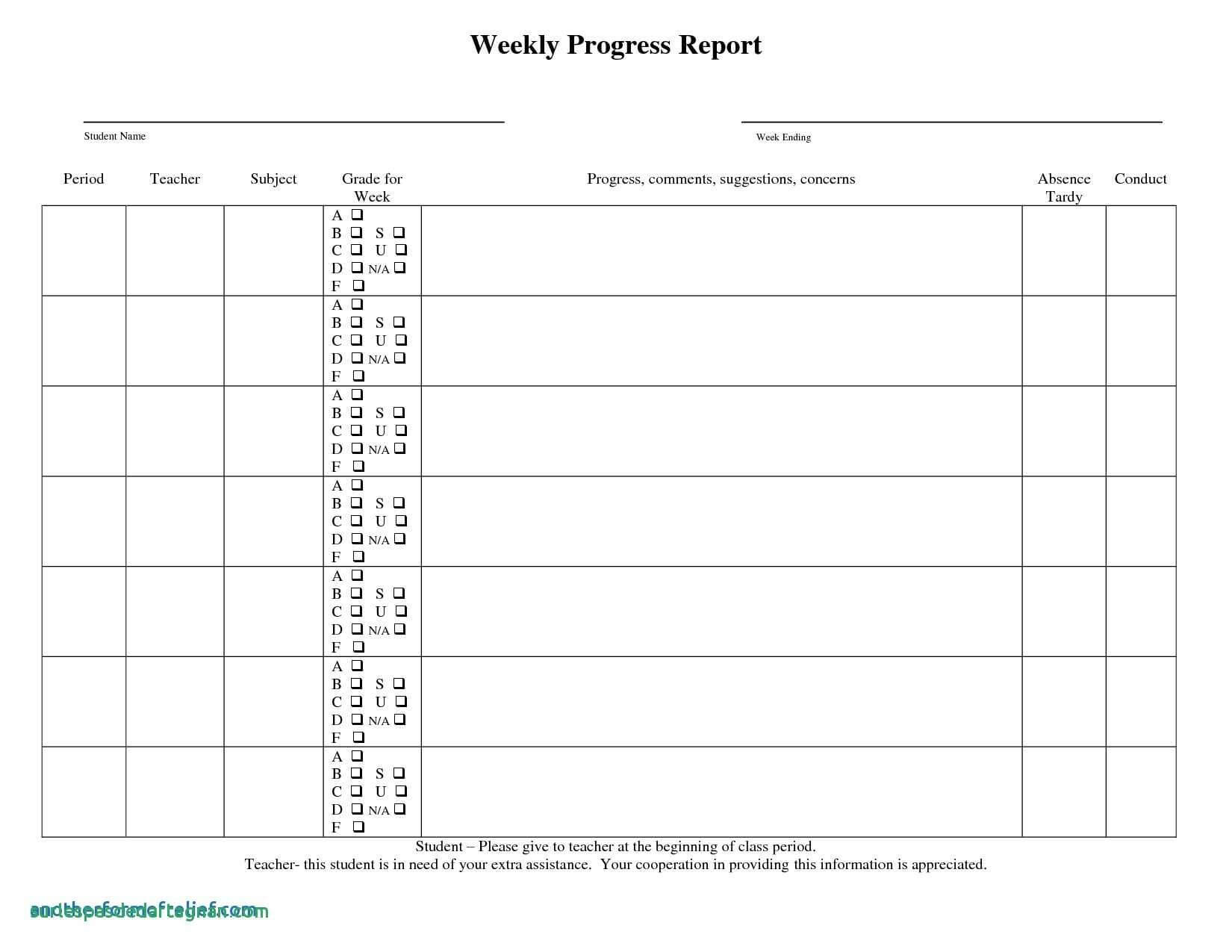 Summer School Progress Report Template – Atlantaauctionco Intended For School Progress Report Template