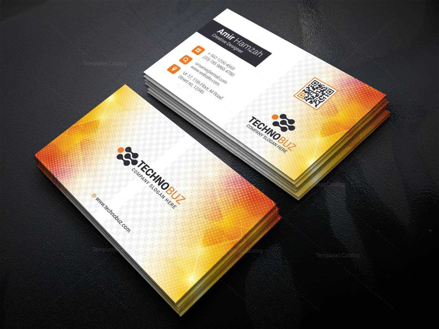 Sun Professional Corporate Visiting Card Template 001338 Within Professional Name Card Template