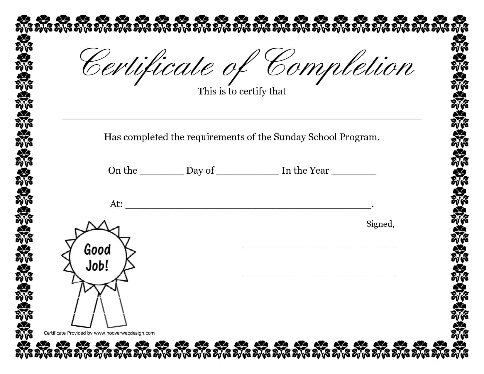 Sunday School Promotion Day Certificates | Sunday School For Free Printable Certificate Templates For Kids