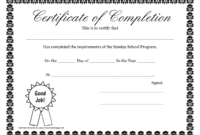 Sunday School Promotion Day Certificates | Sunday School with regard to Player Of The Day Certificate Template