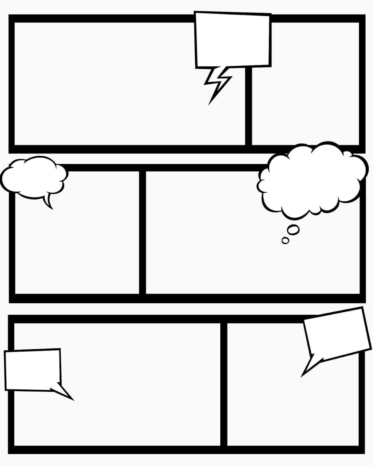 Sweet Hot Mess: Free Printable Comic Book Templates – And With Regard To Printable Blank Comic Strip Template For Kids