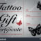 Tattoo Gift Certificate Template - Atlantaauctionco throughout Tattoo Gift Certificate Template