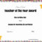 Teacher Of The Month Certificate Template - Atlantaauctionco intended for Teacher Of The Month Certificate Template