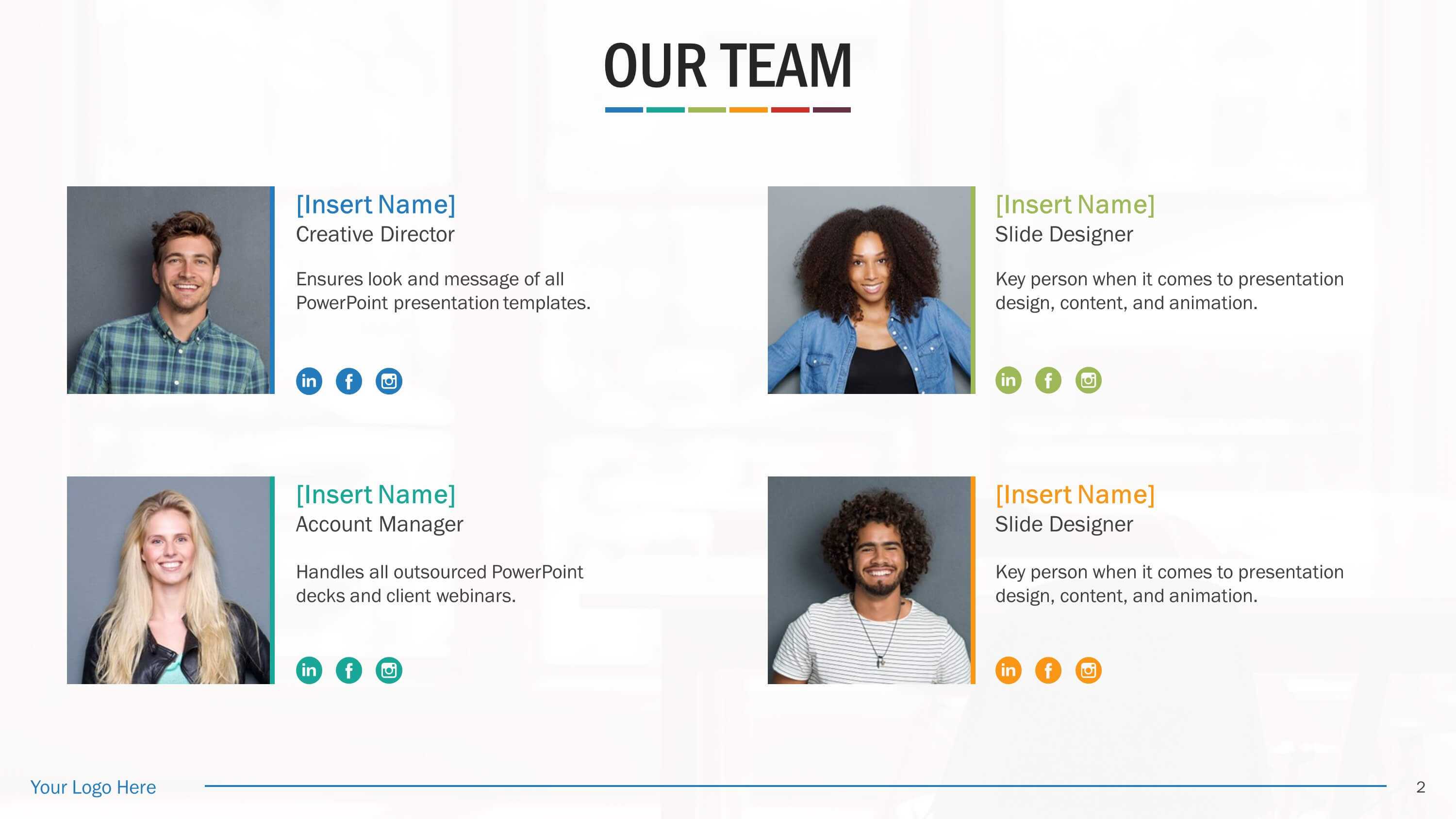 Team Biography Slides For Powerpoint Presentation Templates With Biography Powerpoint Template