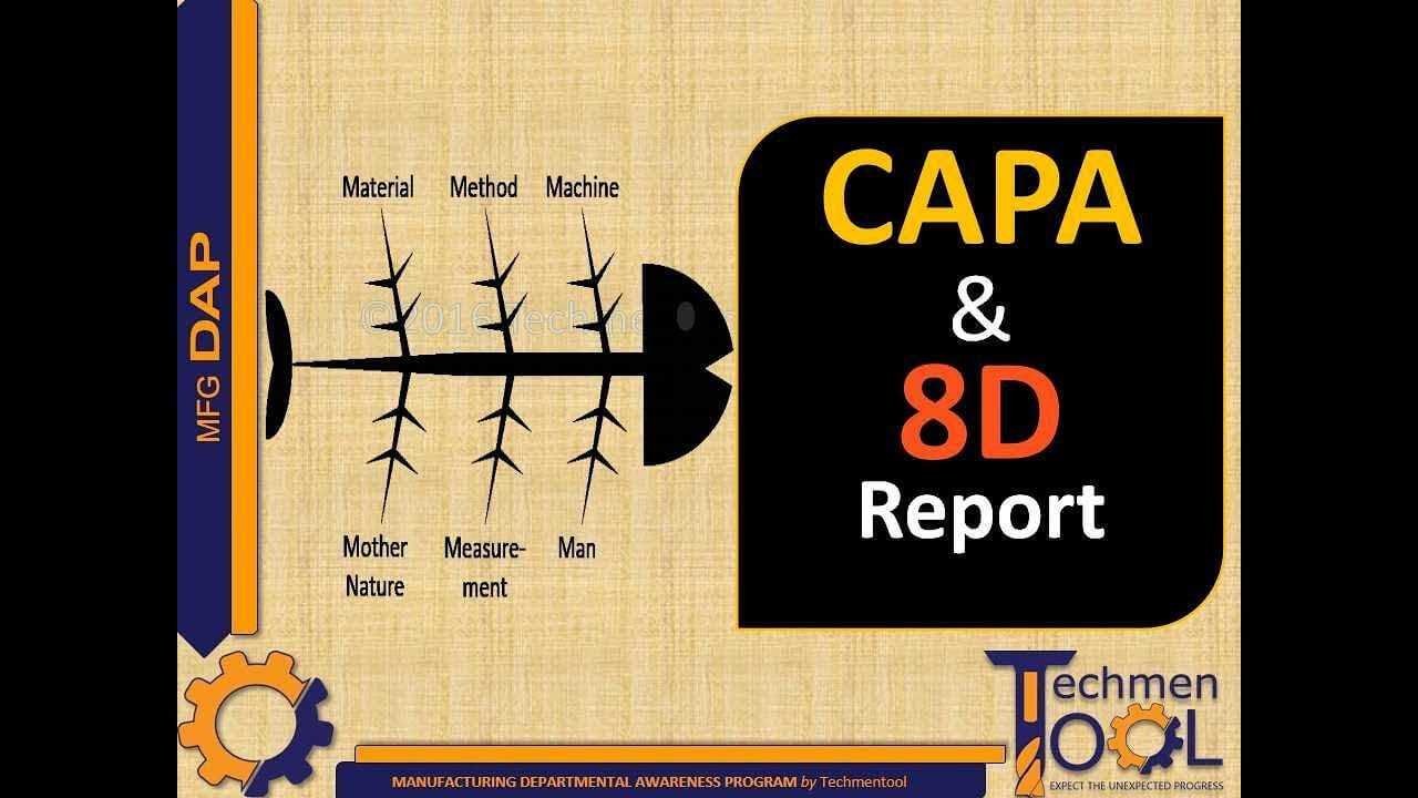 Techmentool: Quality (Qa/qc)  Part 12 | Capa | 8D Report | Route Cause  Analysis | Beginners Regarding 8D Report Template