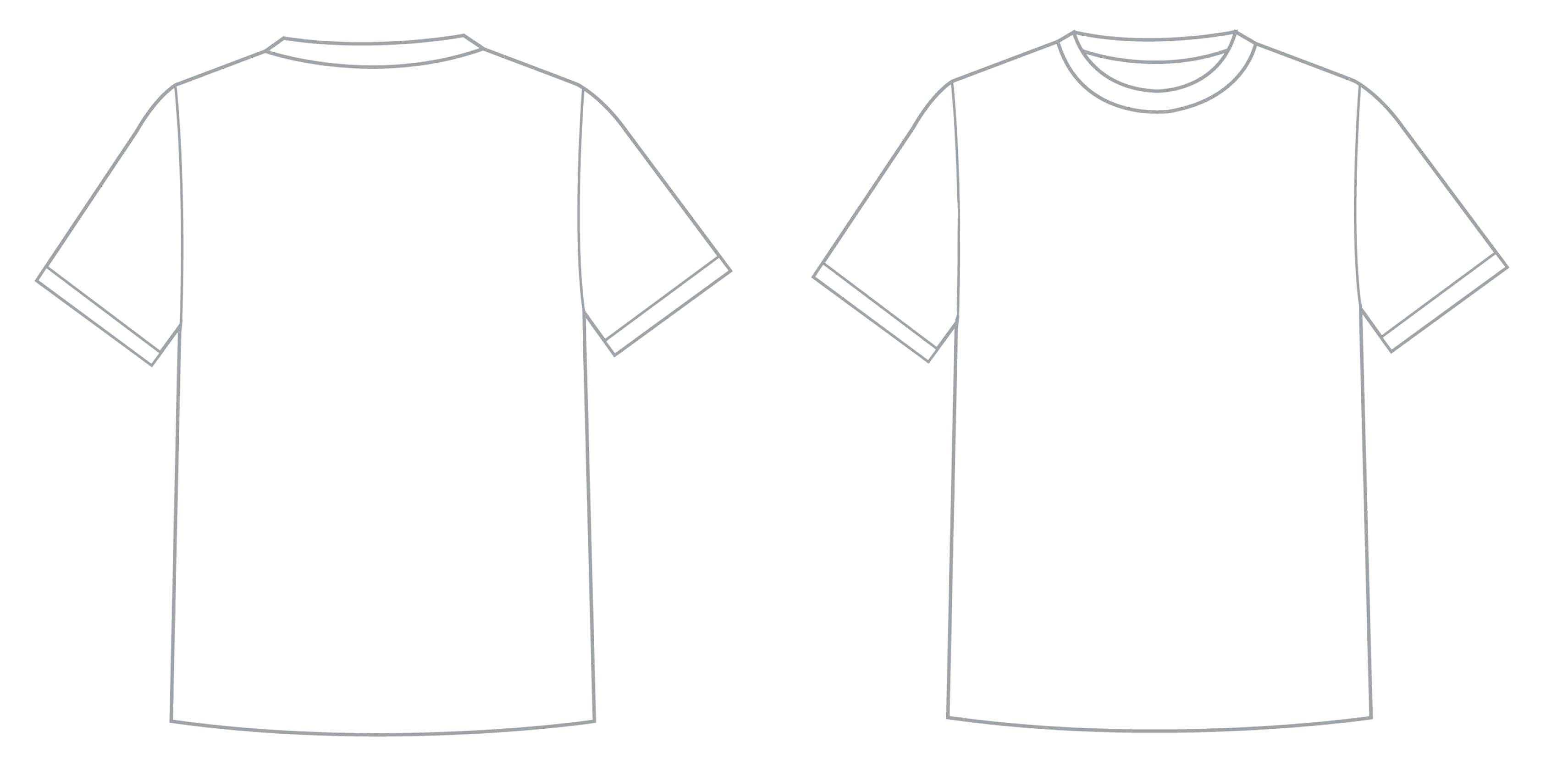 Template: Blank Vector Tee Shirts T Shirt Template Printable Within Blank Tshirt Template Printable