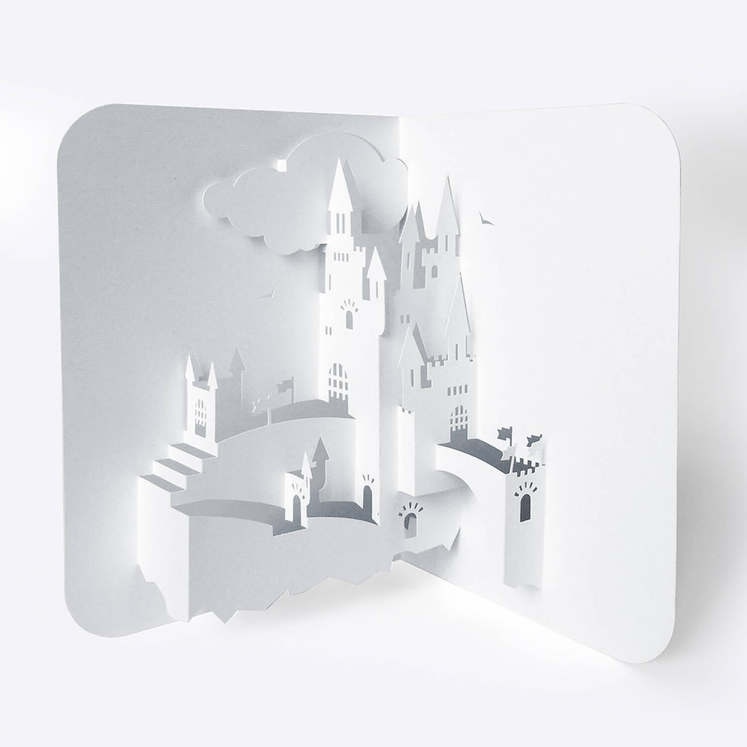 Template Pop Up Card «Castle» Pertaining To Free Pop Up Card Templates Download