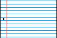 Templates Clipart Notebook Page Pencil And In Color for Notebook Paper Template For Word 2010