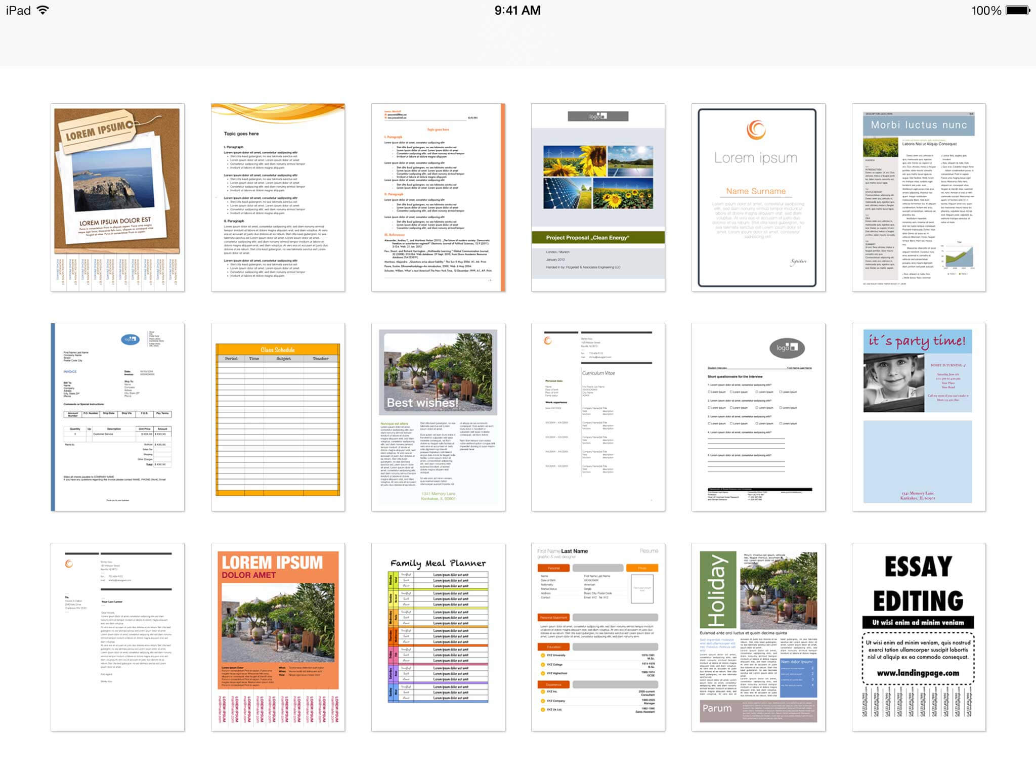 Templates For Word For Ipad, Iphone, And Ipod Touch | Made Pertaining To Google Word Document Templates