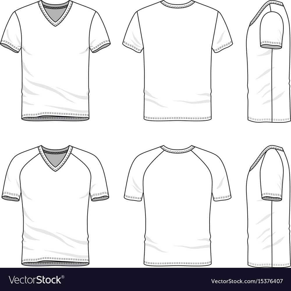 Templates Of Blank T Shirt Within Blank V Neck T Shirt Template