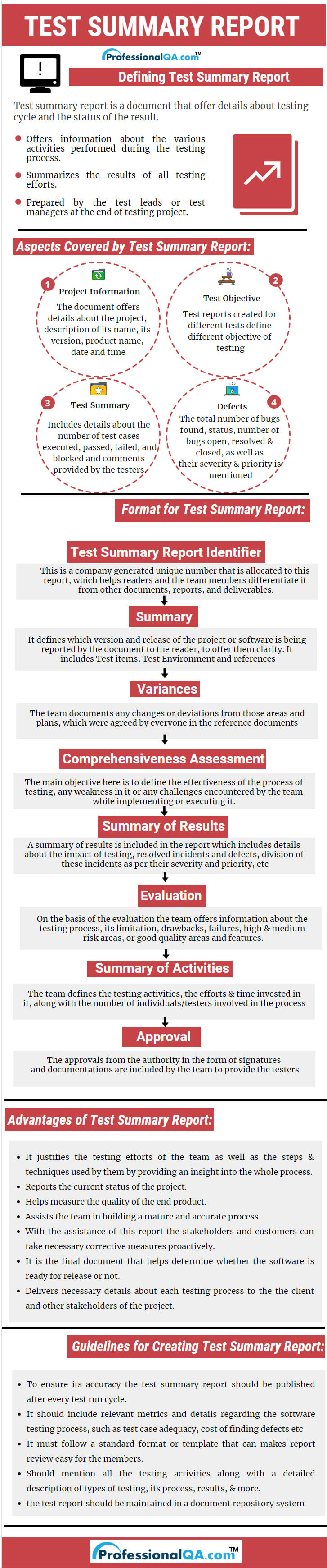 Test Summary Report |Professionalqa For Test Summary Report Template