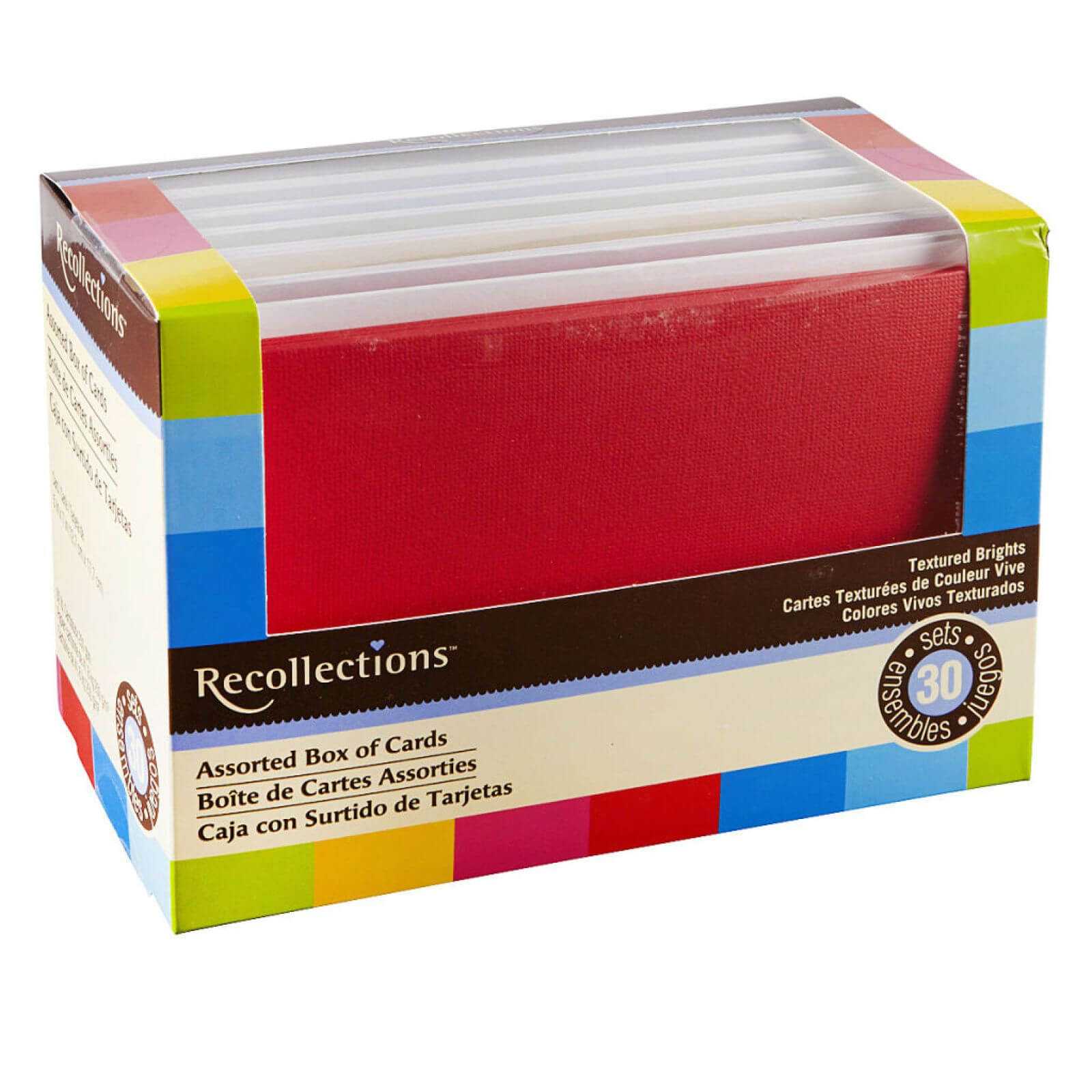 Textured Brights Box Cardsrecollections®, 5" X 7 Pertaining To Recollections Cards And Envelopes Templates