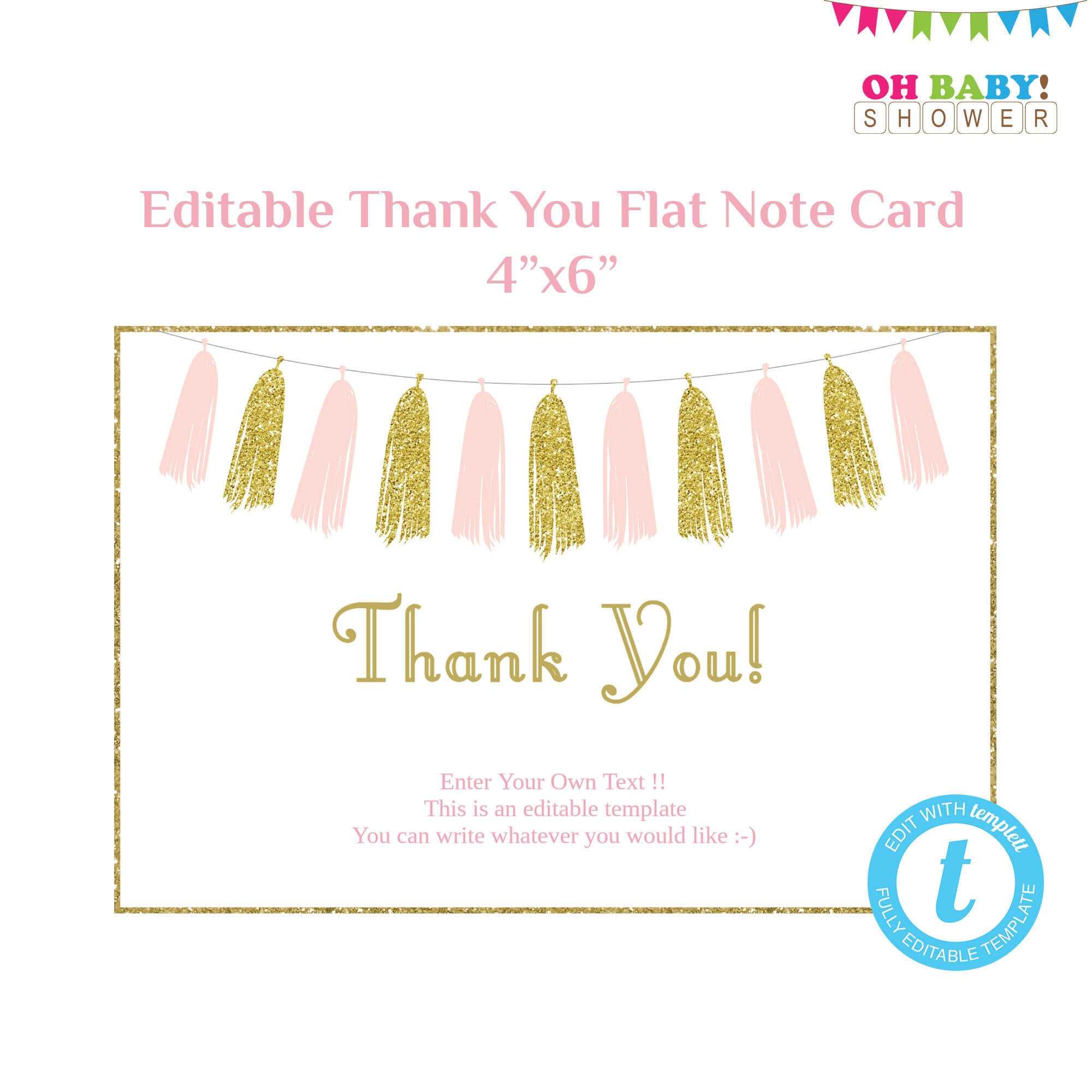 Thank You Note Card Template – Atlantaauctionco Inside Thank You Note Card Template