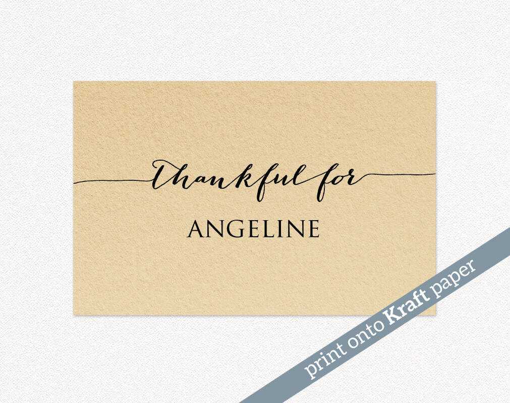 Thanksgiving Place Cards · Wedding Templates And Printables For Thanksgiving Place Cards Template