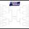 The Printable March Madness Bracket For The 2019 Ncaa Tournament with Blank March Madness Bracket Template