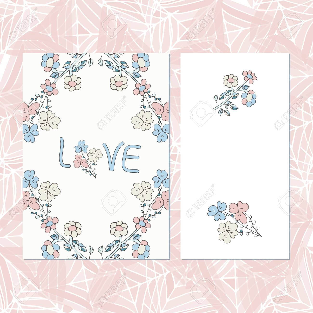 The Template For The Wedding. Invitation, Anniversary Card, Valentine's.. With Regard To Template For Anniversary Card