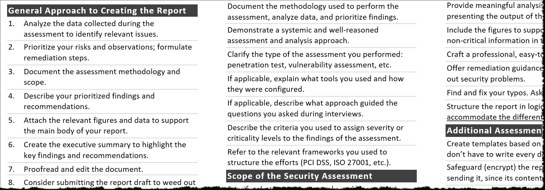 Tips For Creating A Strong Cybersecurity Assessment Report Regarding Pci Dss Gap Analysis Report Template