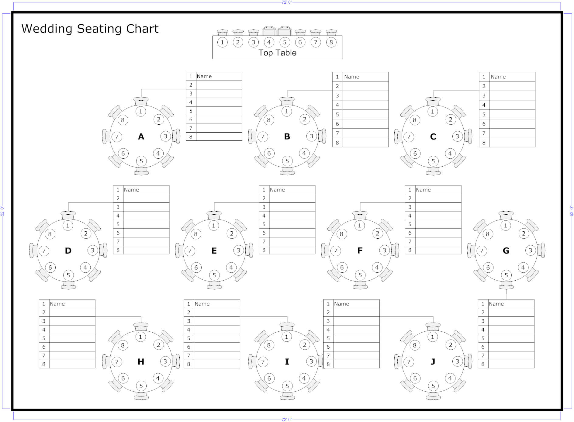 Tips To Seat Your Wedding Guests | Seating Chart Wedding With Regard To Wedding Seating Chart Template Word