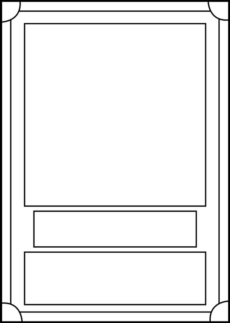 Trading Card Template Frontblackcarrot1129 On Deviantart Pertaining To Card Game Template Maker