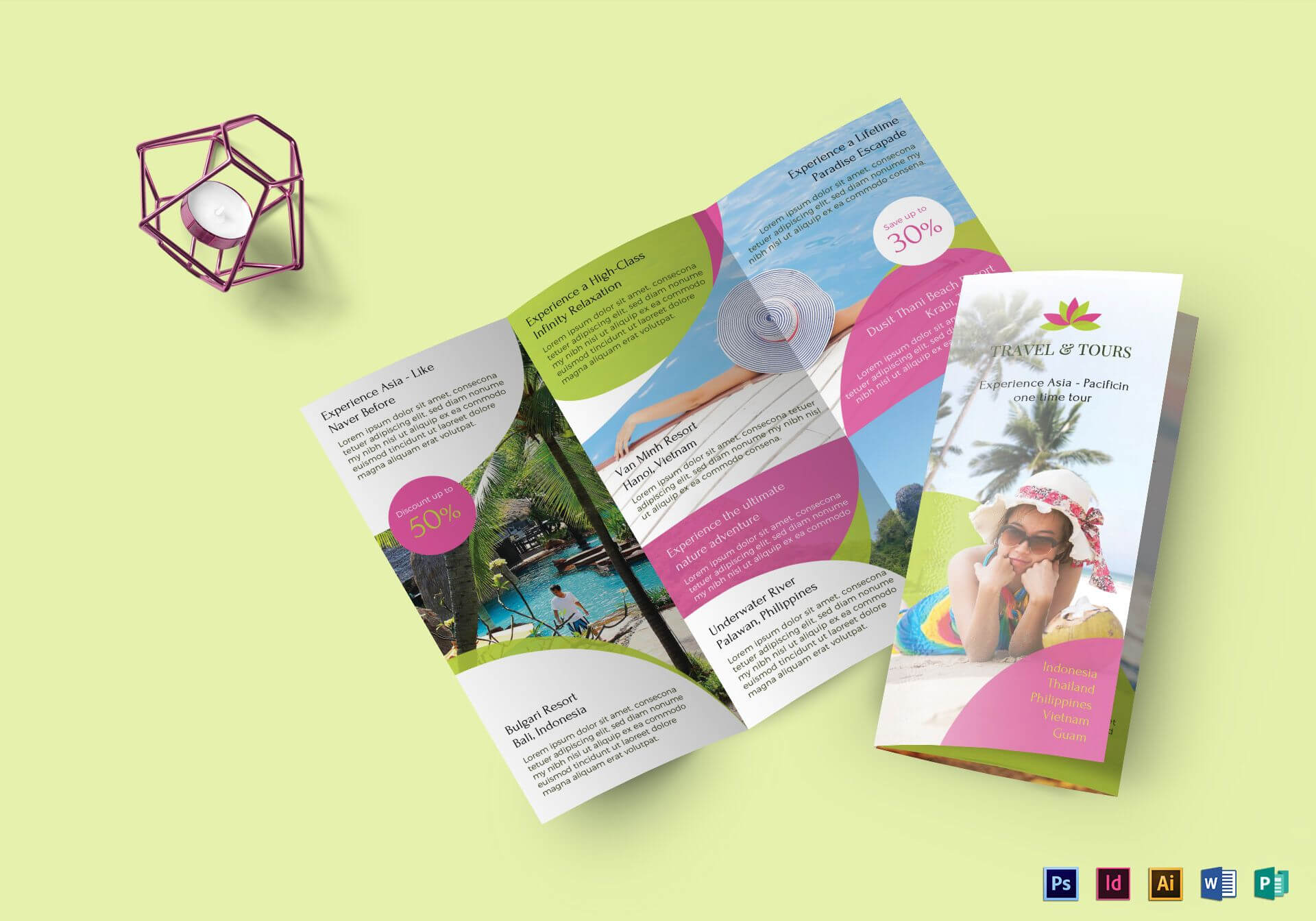Travel And Tour Brochure Template Inside Word Travel Brochure Template