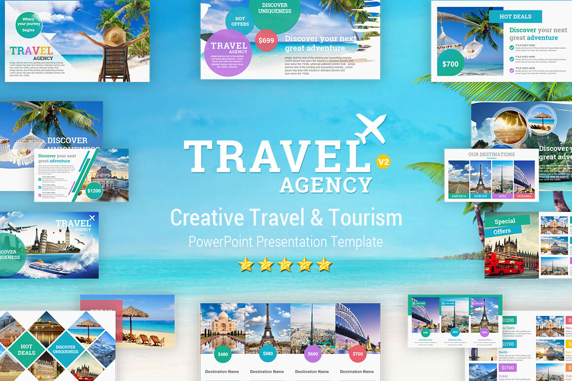 Travel And Tourism Powerpoint Presentation Template - Yekpix Inside Tourism Powerpoint Template