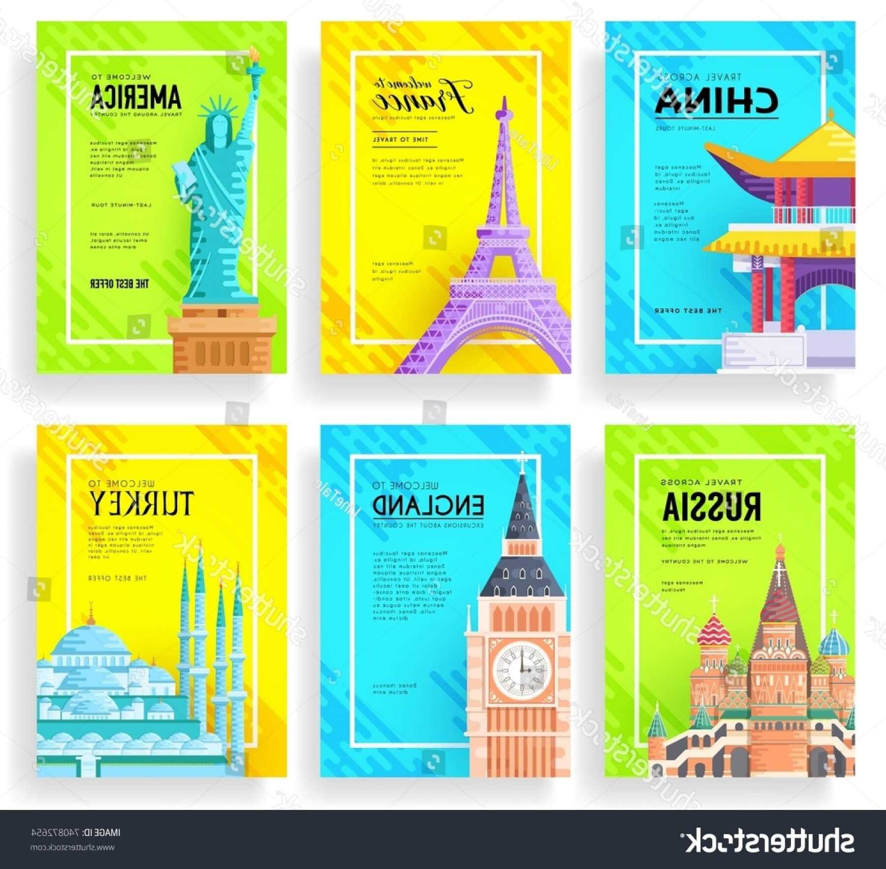 Travel Guide Brochure Template New Travel Flyer Template Within Country Brochure Template