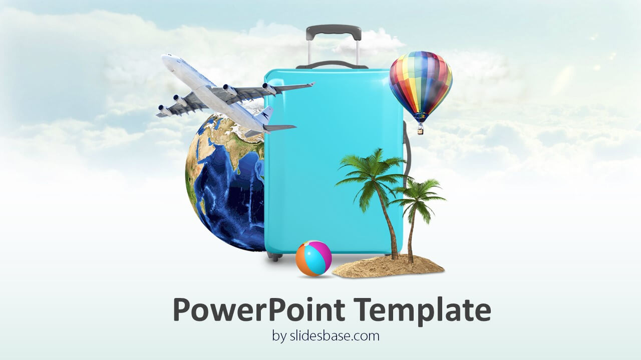 Travel Template Powerpoint Borders Travient Hotel & Agency Within Tourism Powerpoint Template