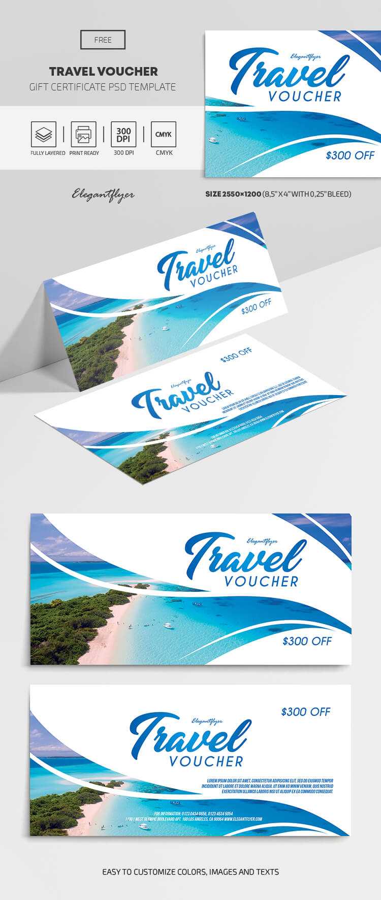 Travel Voucher – Free Gift Certificate Template – With Free Travel Gift Certificate Template