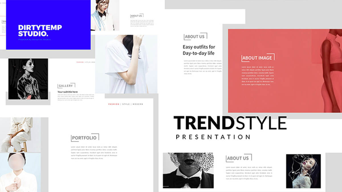 Trends Free Powerpoint Template For Portfolio Presentations Pertaining To Powerpoint Slides Design Templates For Free