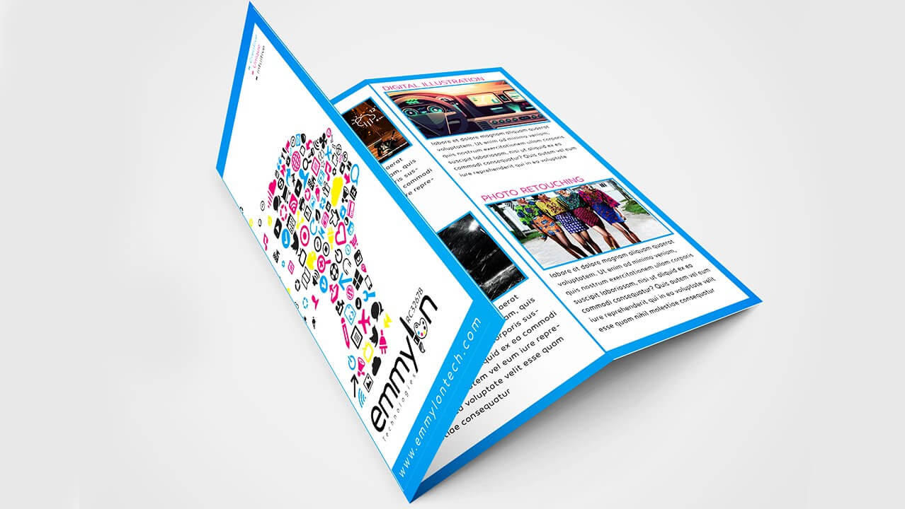 Tri Fold Brochure Design Layout | Adobe Illustrator (#speedart) With Regard To Brochure Templates Adobe Illustrator