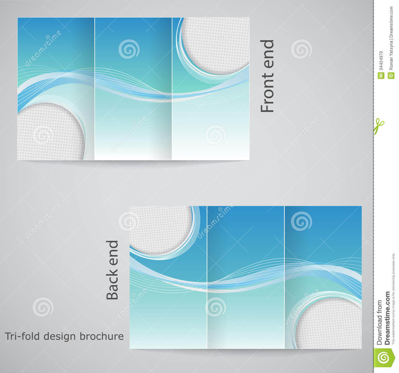 Tri Fold Brochure Design. Stock Vector. Illustration Of With Free Three Fold Brochure Template