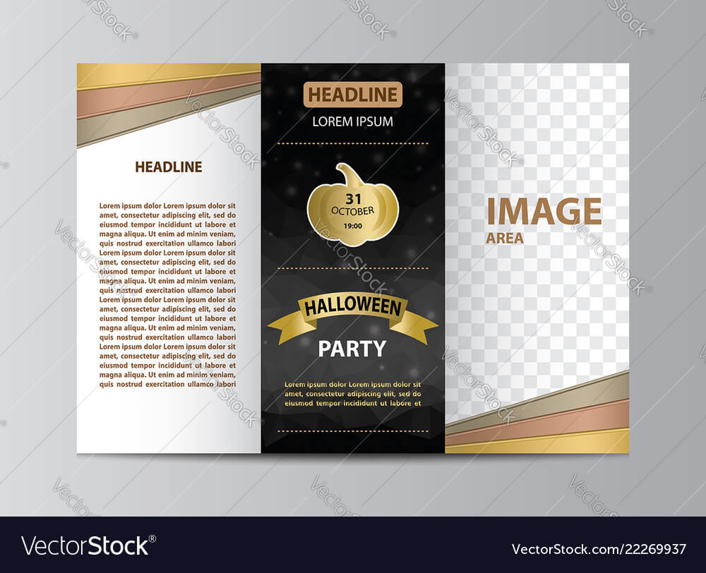 Tri Fold Brochure Template For Halloween Party Intended For Adobe Illustrator Brochure Templates Free Download