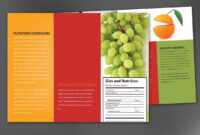 Tri Fold Brochure Template For Health And Nutrition. Order with regard to Nutrition Brochure Template