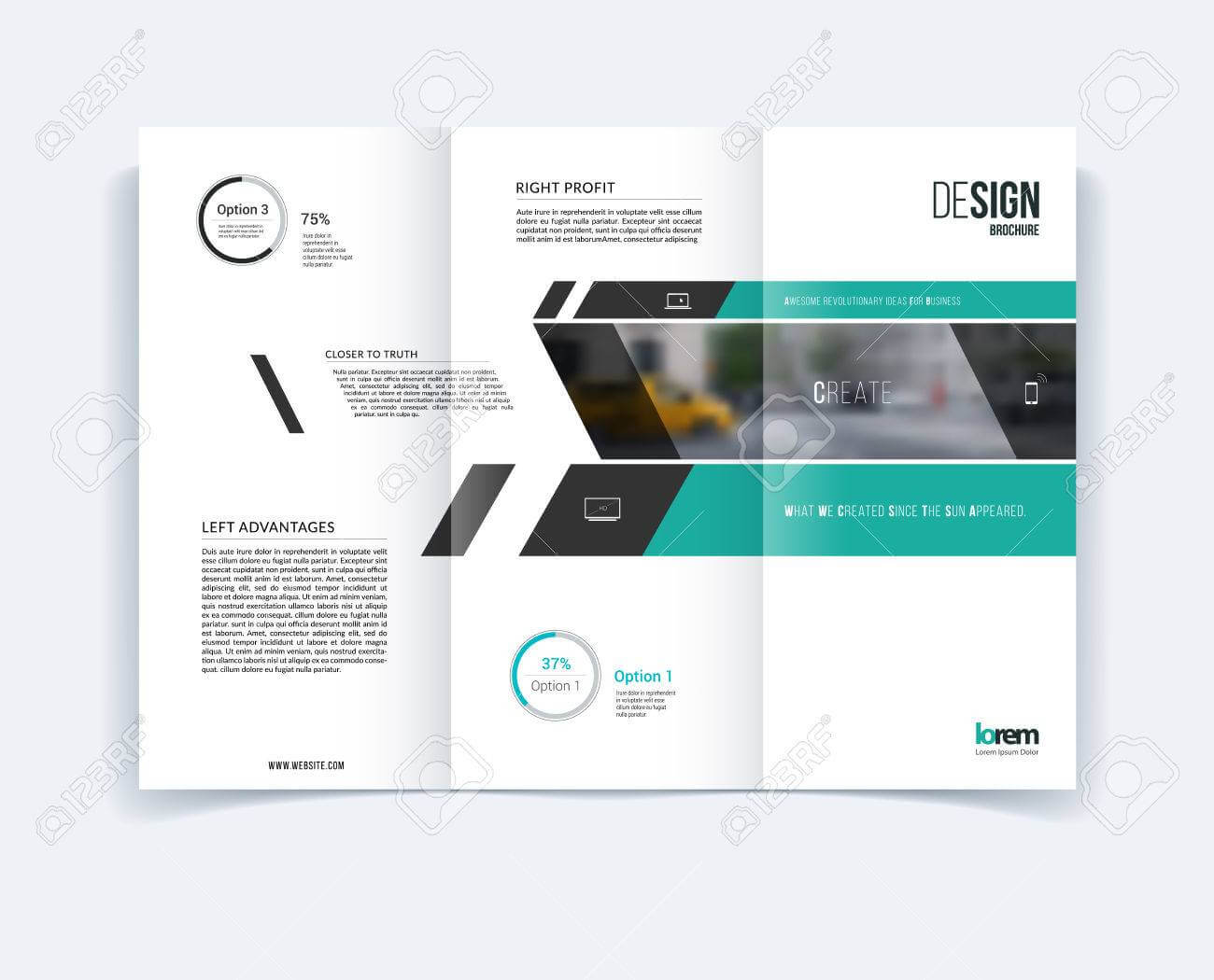 Tri Fold Brochure Template Layout, Cover Design, Flyer In A4.. Regarding Engineering Brochure Templates