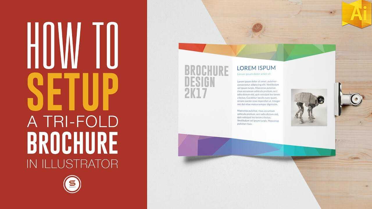 Trifold Brochure For Print In Illustrator – Illustrator Tutorial Intended For Tri Fold Brochure Ai Template