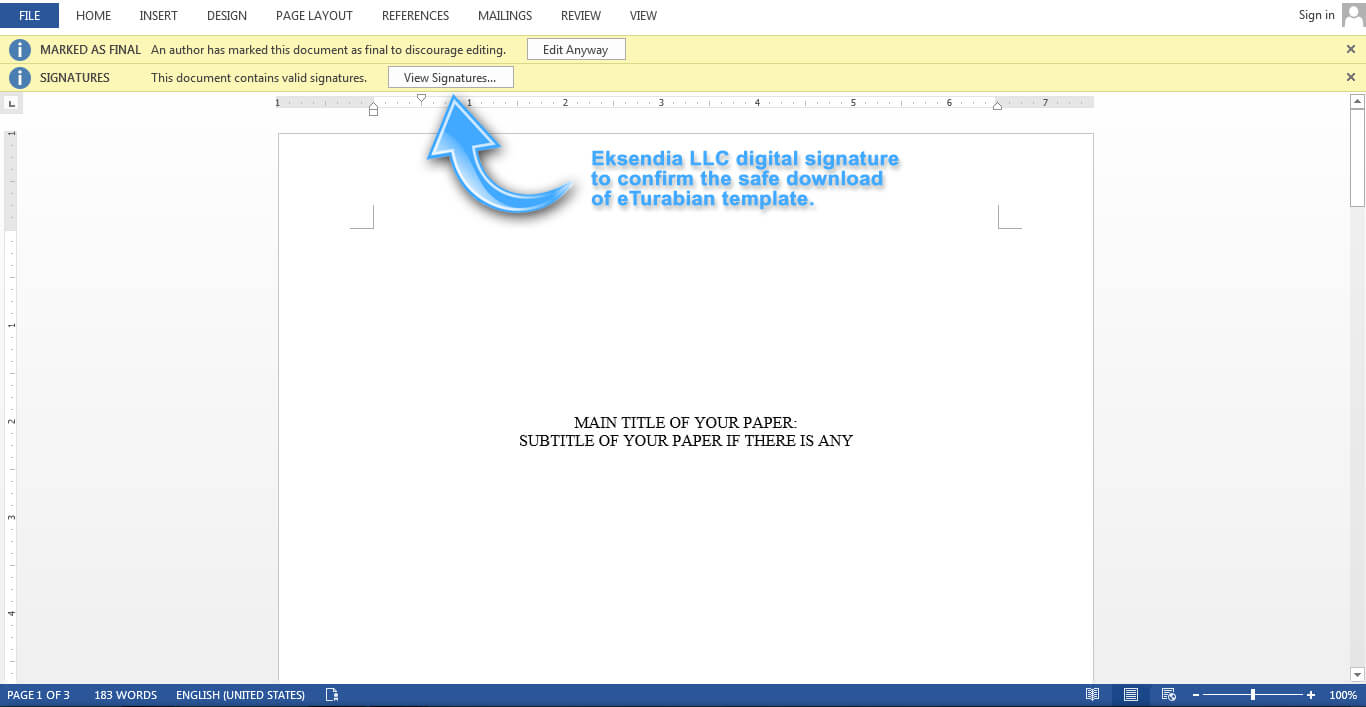 Turabian 9Th, Mla 8Th, Apa 6Th Editions. Our Precision Is Pertaining To Turabian Template For Word