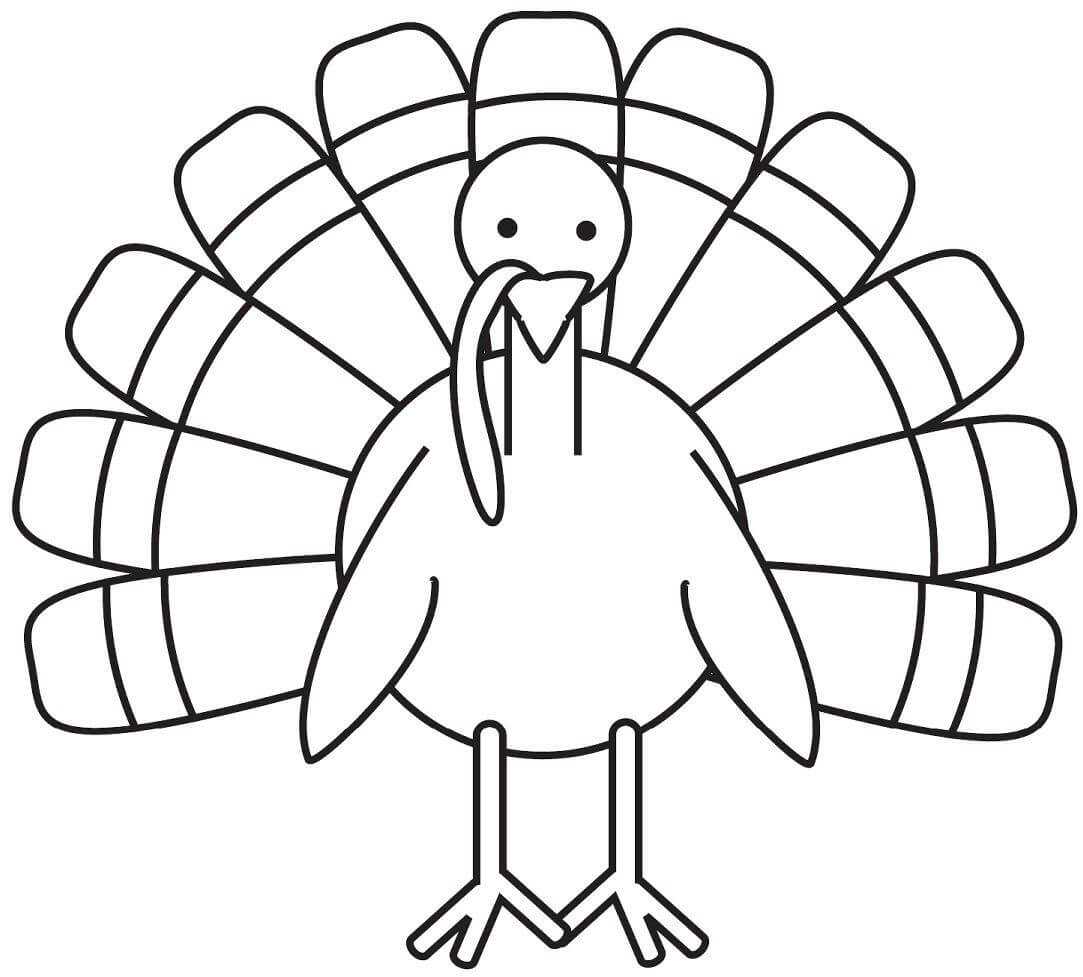 Turkey Coloring Page – Free Large Images | Turkey Coloring Intended For Blank Turkey Template