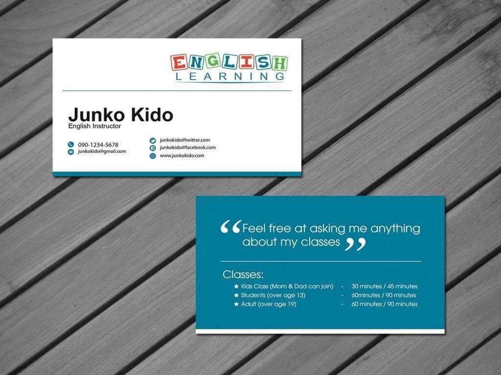 Tutor Business Cards For Teachers Templates Free| Pozycjoner Regarding Business Cards For Teachers Templates Free