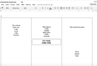 Tutorial: Making A Brochure Using Google Docs From A pertaining to Google Docs Brochure Template