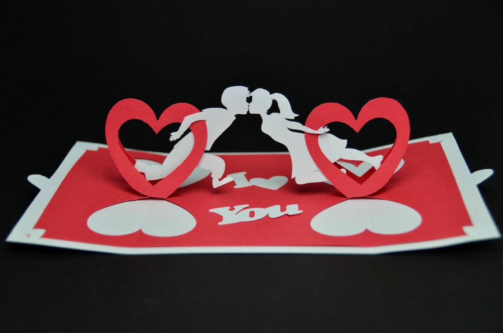 Twisting Hearts Pop Up Card I'm So In Love With It That I Inside 3D Heart Pop Up Card Template Pdf