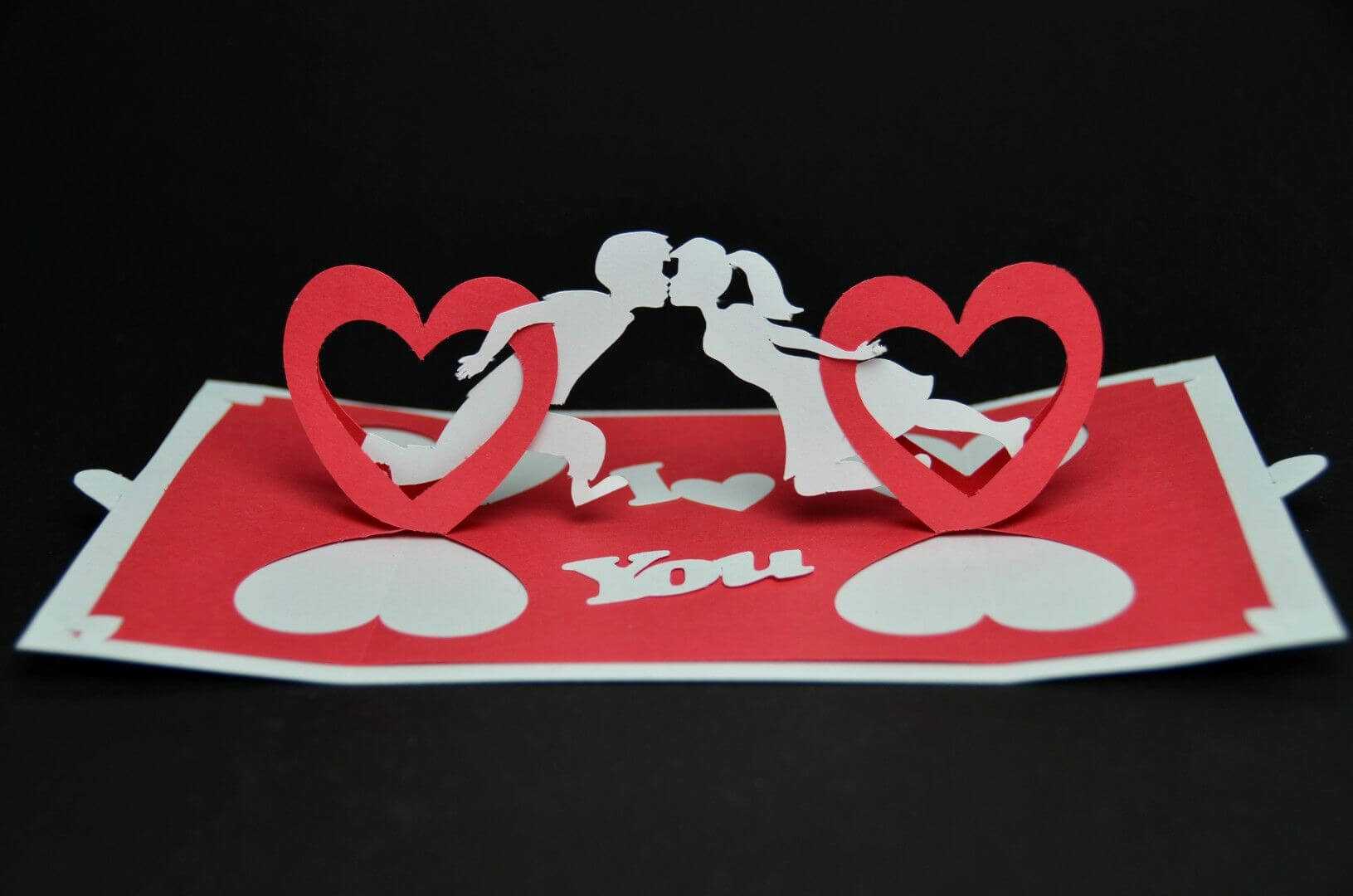 Twisting Hearts Pop Up Card I'm So In Love With It That I Inside 3D Heart Pop Up Card Template Pdf