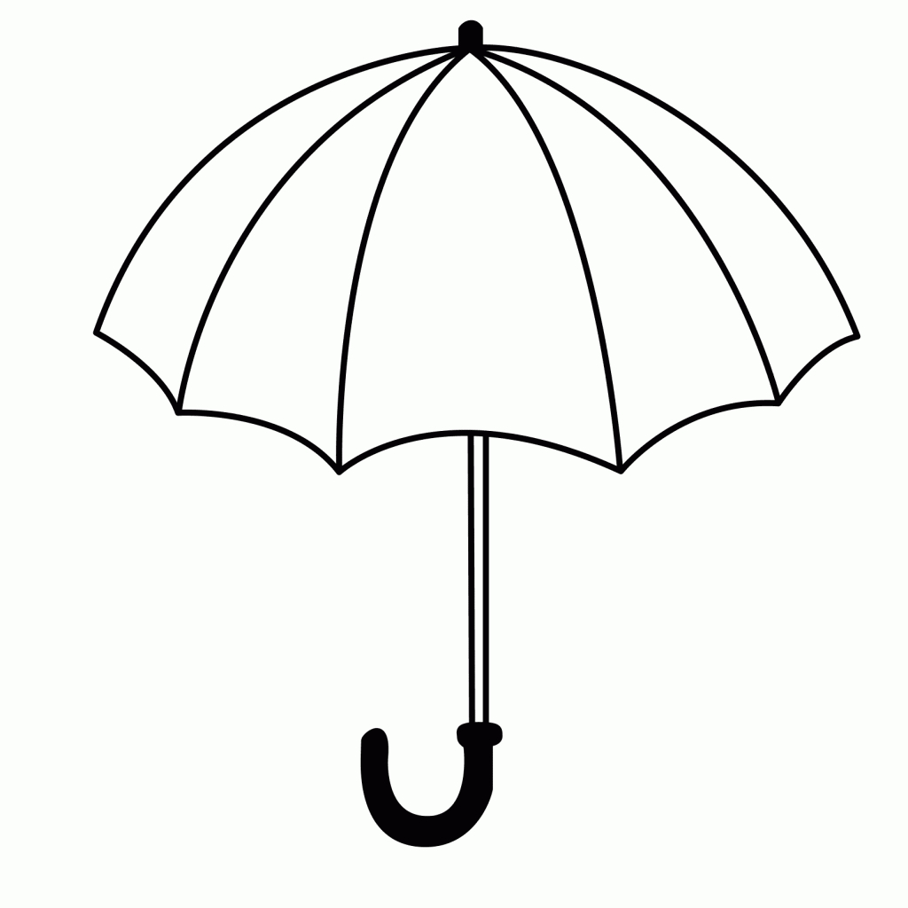 Umbrella Coloring Pages | Nature Coloring Pages | Umbrella Intended For Blank Umbrella Template