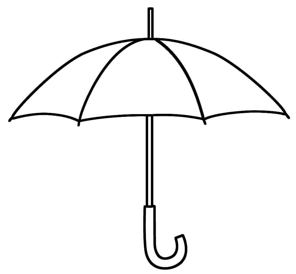 Umbrella Coloring Pages | Nature Coloring Pages | Umbrella Within Blank Umbrella Template