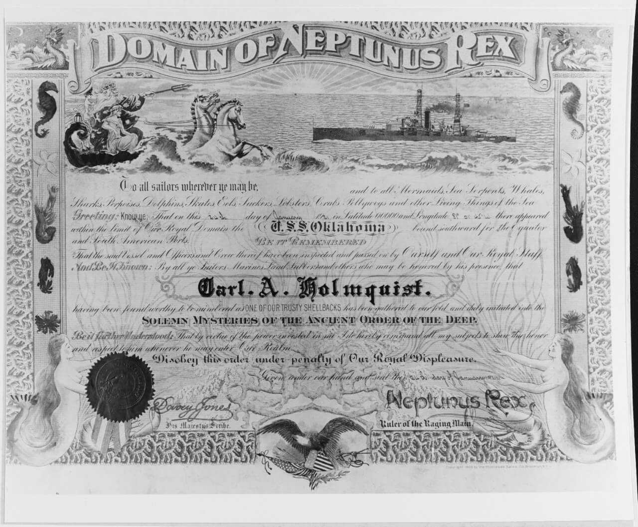 Unofficial Navy Certificates For Crossing The Line With Crossing The Line Certificate Template