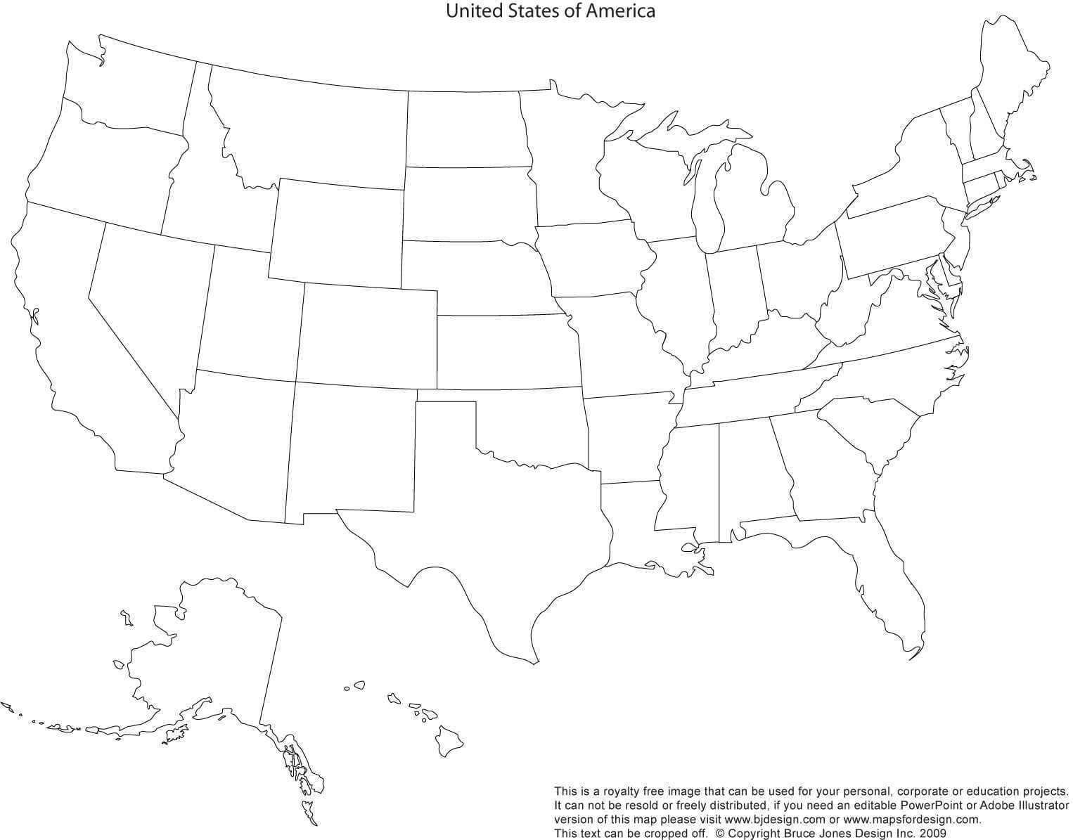 Us State Outlines, No Text, Blank Maps, Royalty Free • Clip With Regard To United States Map Template Blank